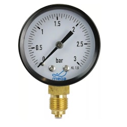 Manometer  0,3bar 1/4" gänga