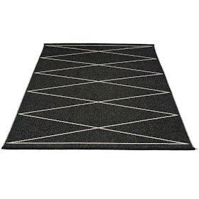 Pappelina matta Max Black · Vanilla 180x260 cm