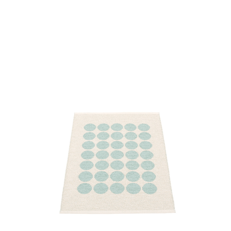 Pappelina matta Fia Pale turquoise · Vanilla 70x100cm
