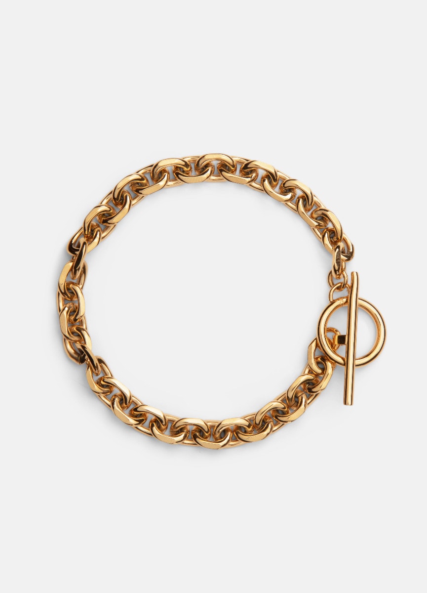 Skultuna Unité chain armband gold plated