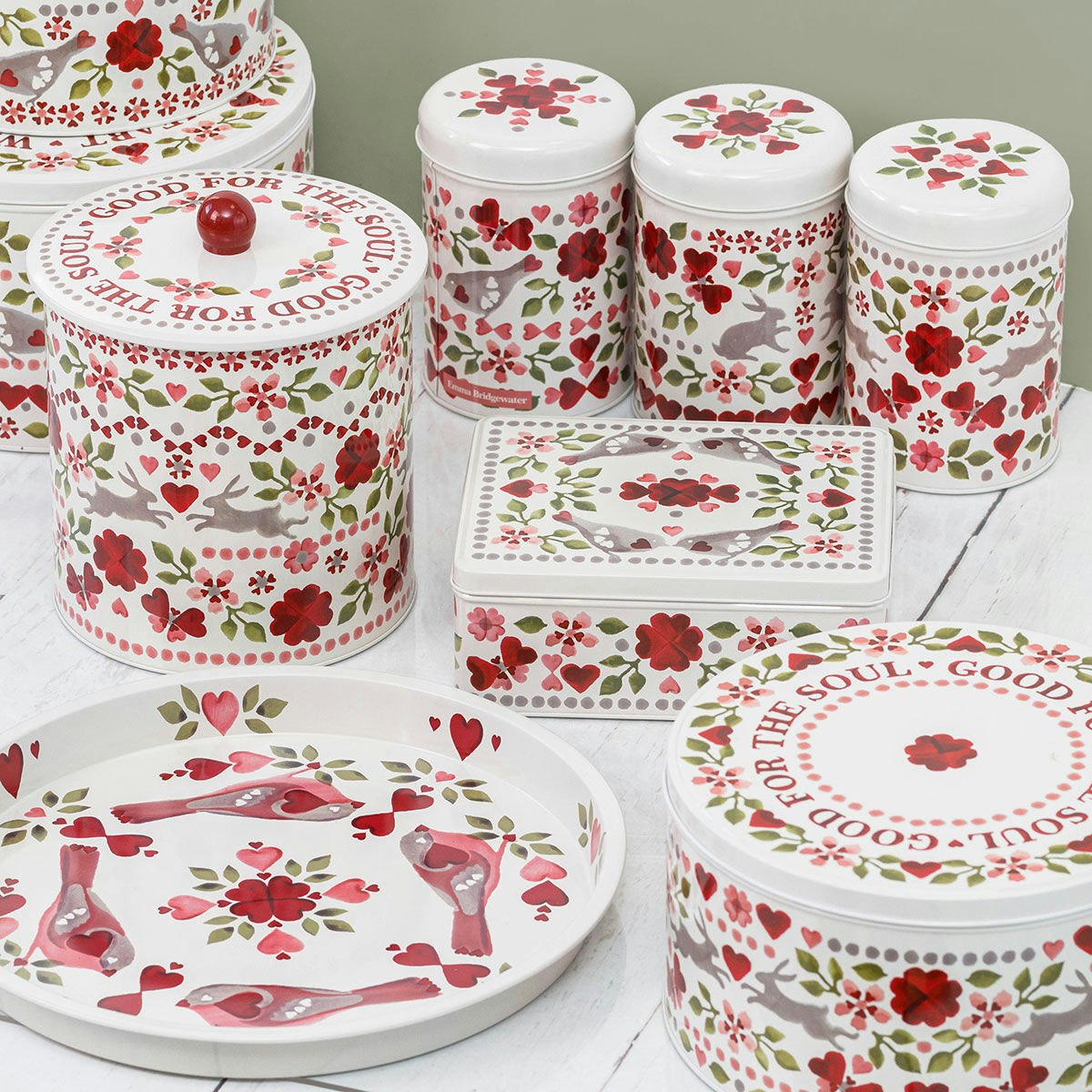 Emma Bridgewater Love Birds plåtbricka rund