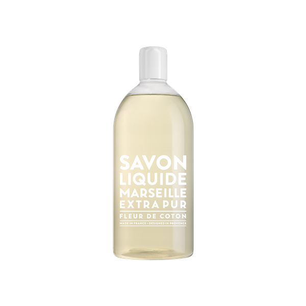 Savon de Marseille Extra Pur Cotton Flower, 1 liter refill