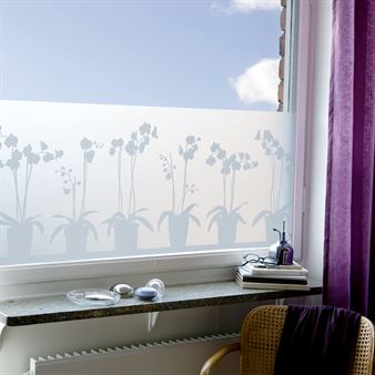 Siluett Frost fönsterfilm Orkidé