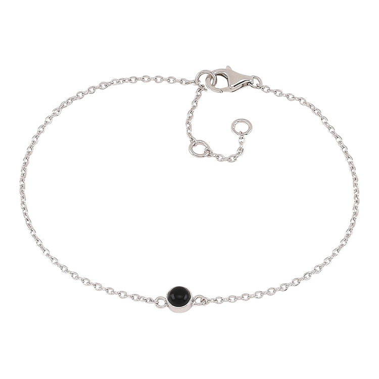 Nordahl Jewellery armband Sweets silver med svart onyx