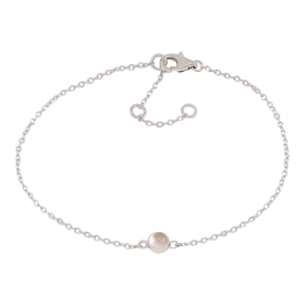 Nordahl Jewellery armband Sweets silver med rosa kvarts