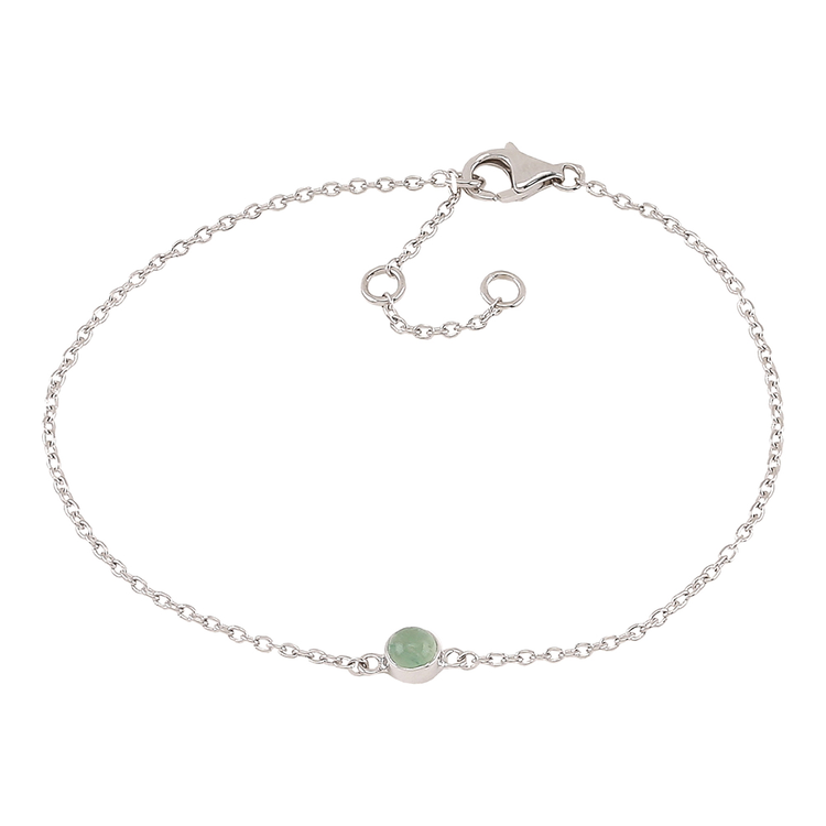 Nordahl Jewellery armband Sweets silver med grön aventurin