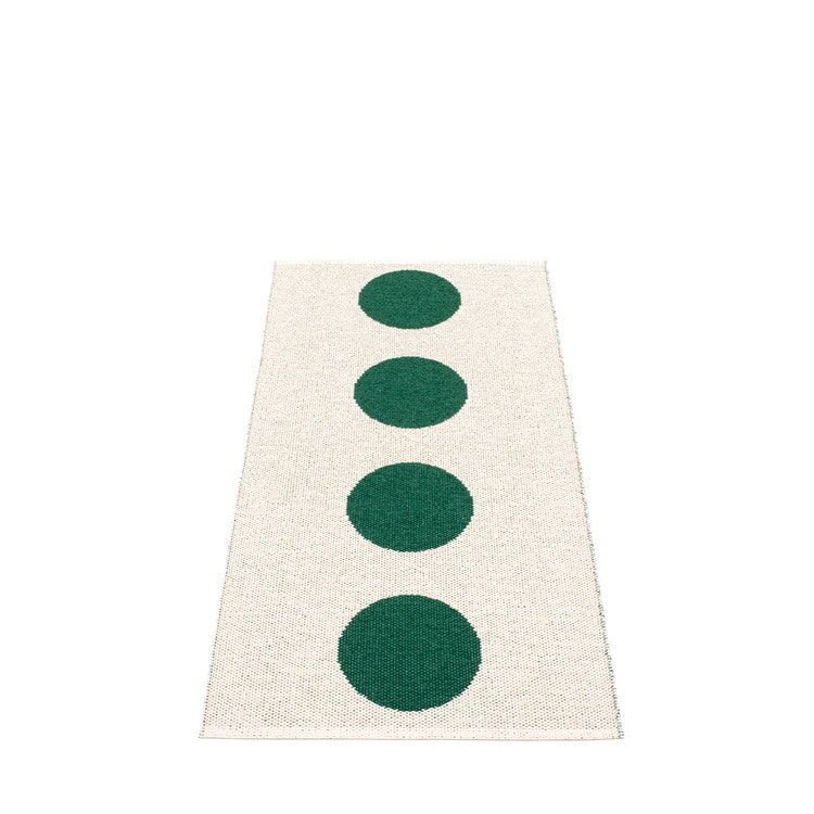 Pappelina matta Vera Dark green · Vanilla 70x150 cm