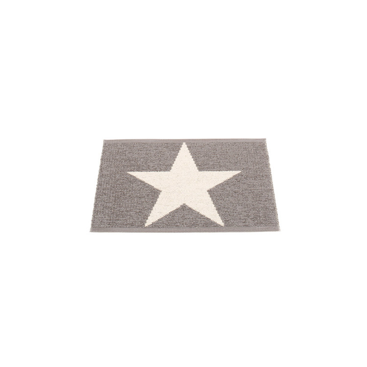 Pappelina matta Viggo Star mud metallic · vanilla 70x50 cm