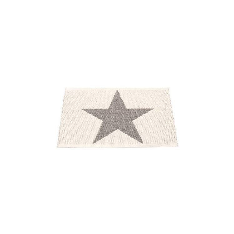 Pappelina matta Viggo Star mud metallic · vanilla 70x50 cm