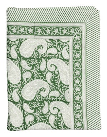 Chamois Big Paisley® duk Forest Green