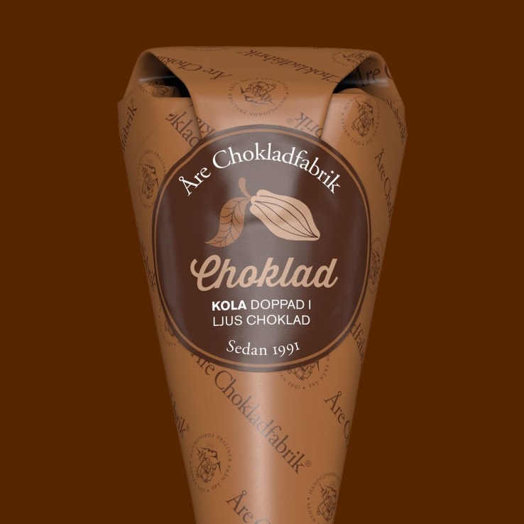 Åre Chokladfabrik strut chokladkola Ljus choklad