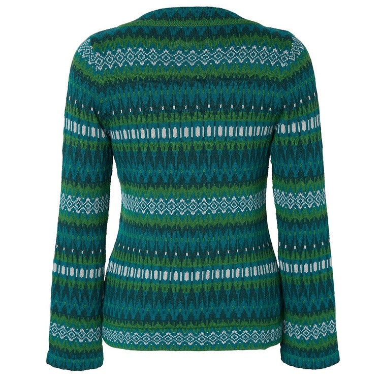 Jumperfabriken Siv cotton cardigan green AW19