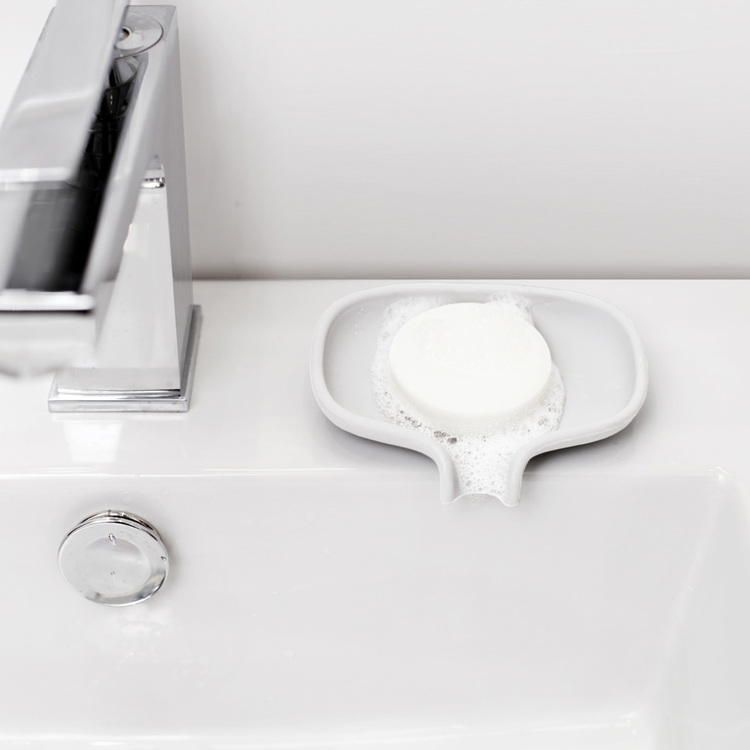 Bosign tvålfat Soap Saver Flow vit liten