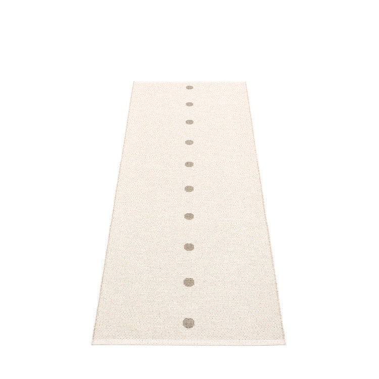 Pappelina matta Peg Dark linen · Vanilla