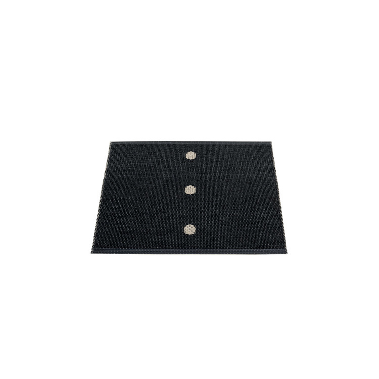 Pappelina matta Peg Black · Linen 70x60 cm