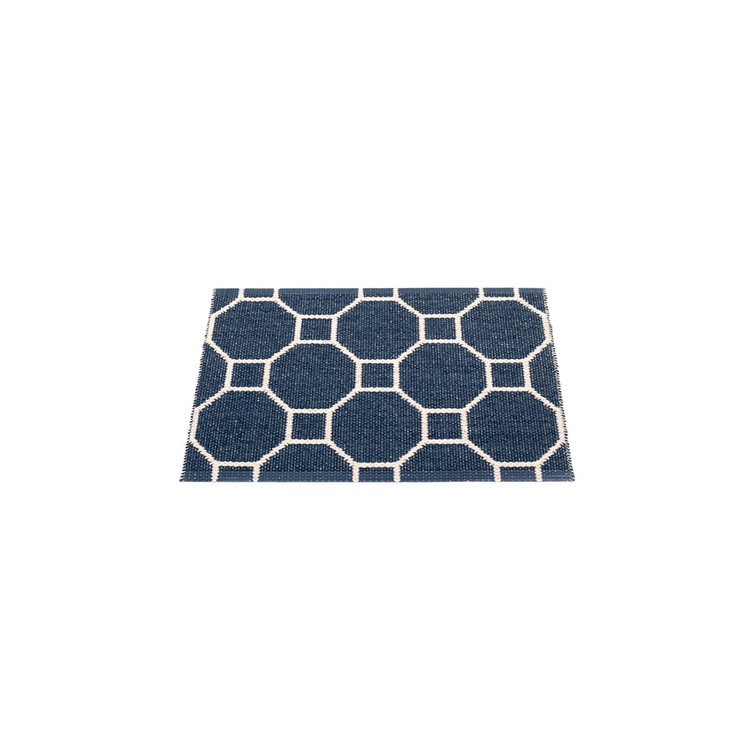 Pappelina matta Rakel Dark Blue · Vanilla 70x50 cm