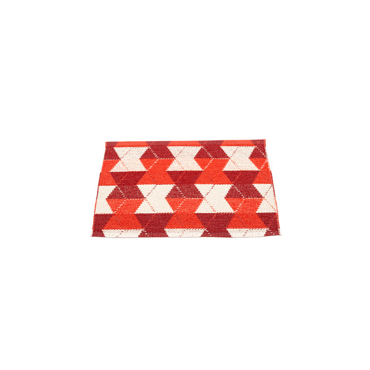 Pappelina matta Trip Berry · Coral Red · Vanilla 70x50 cm