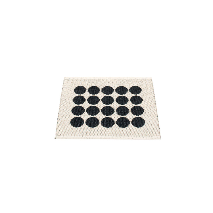 Pappelina matta Fia Black · Vanilla 70x60 cm