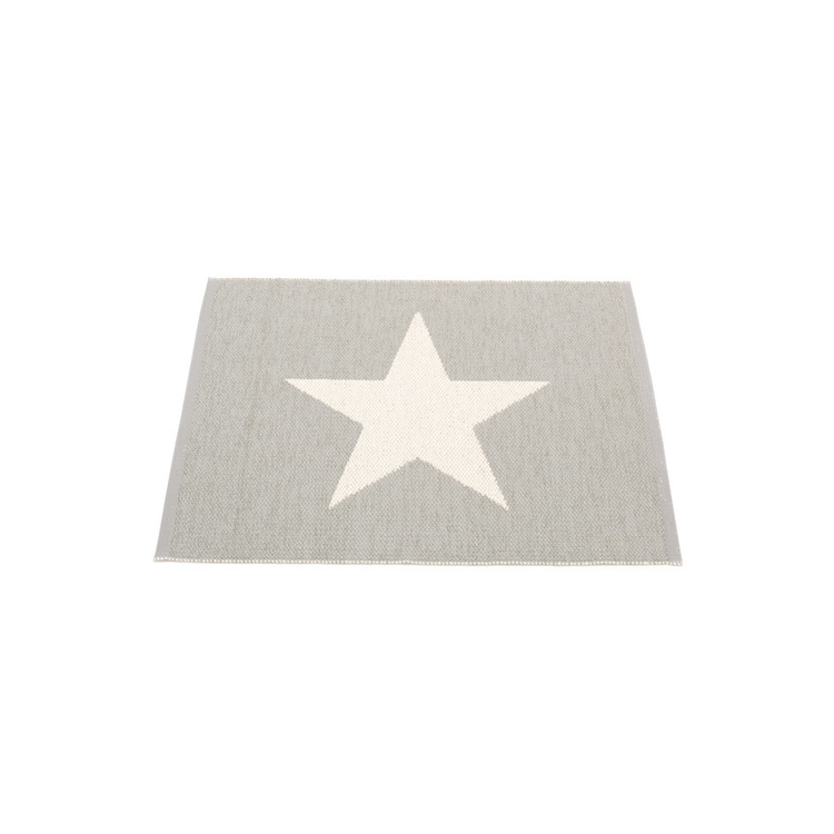Pappelina matta Viggo Small One Warm grey · Vanilla 70x90 cm