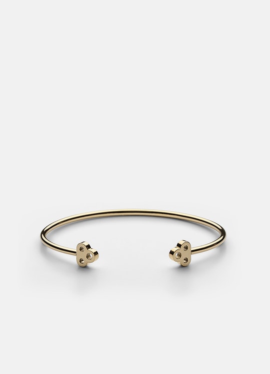 Skultuna Open Key Cuff armband gold plated