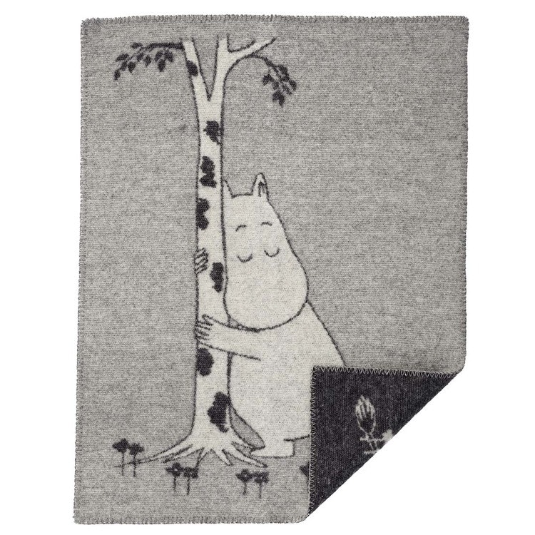 Klippan Yllefabrik ullfilt Moomin Tree Hug