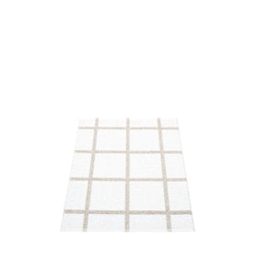 Pappelina matta Ada White · Stone metallic 70x100 cm