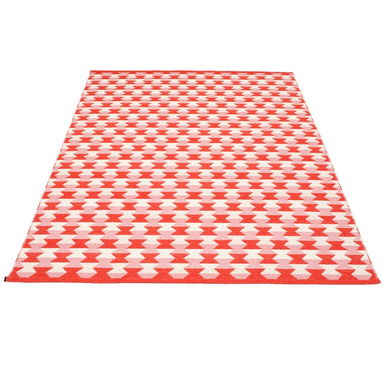 Pappelina matta Dana Coral red · Piglet · Vanilla 180x275 cm