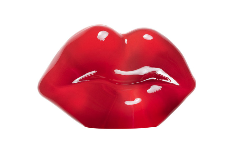 Kosta Boda Make Up Hot Lips red