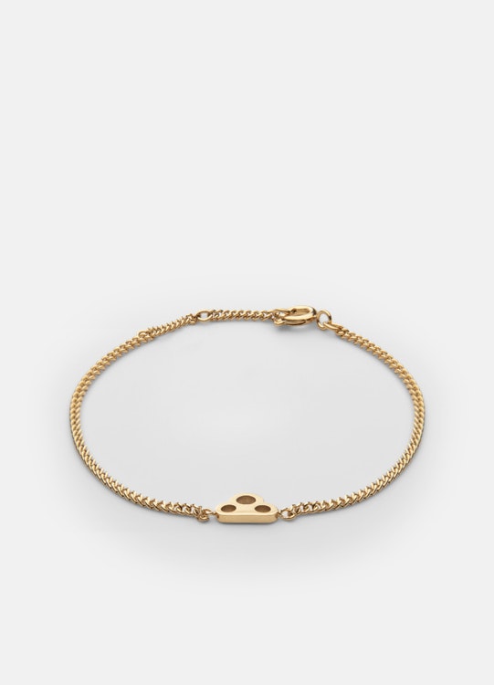 Skultuna Key Chain armband gold plated