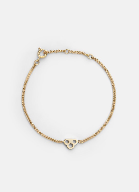 Skultuna Key Chain armband gold plated