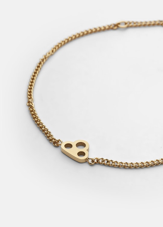Skultuna Key Chain armband gold plated