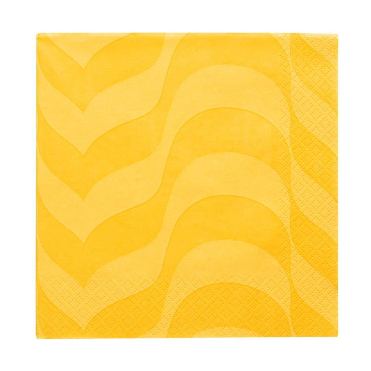 Iittala Alvar Aalto pappersservett gul