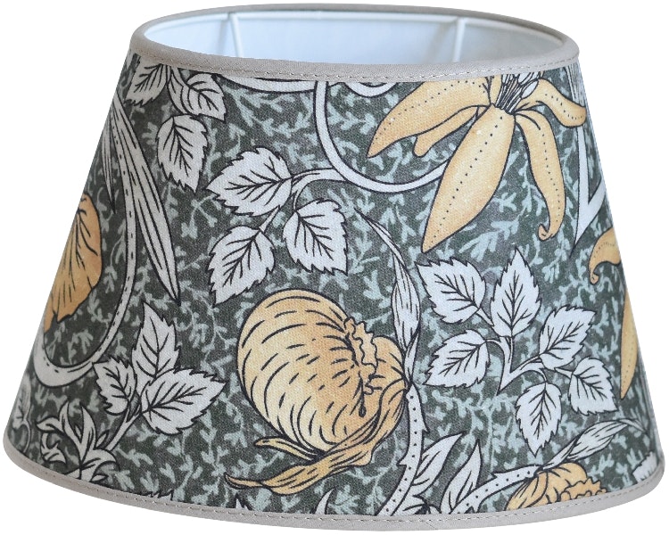 Hallbergs Classic Foliage oval lampskärm gul