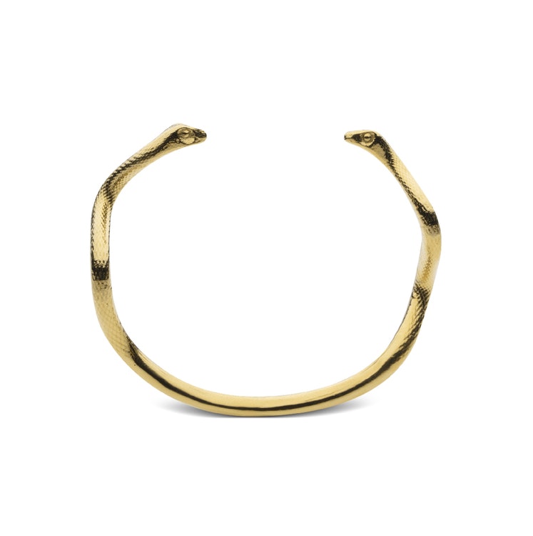 Skultuna Snake Cuff armband gold plated