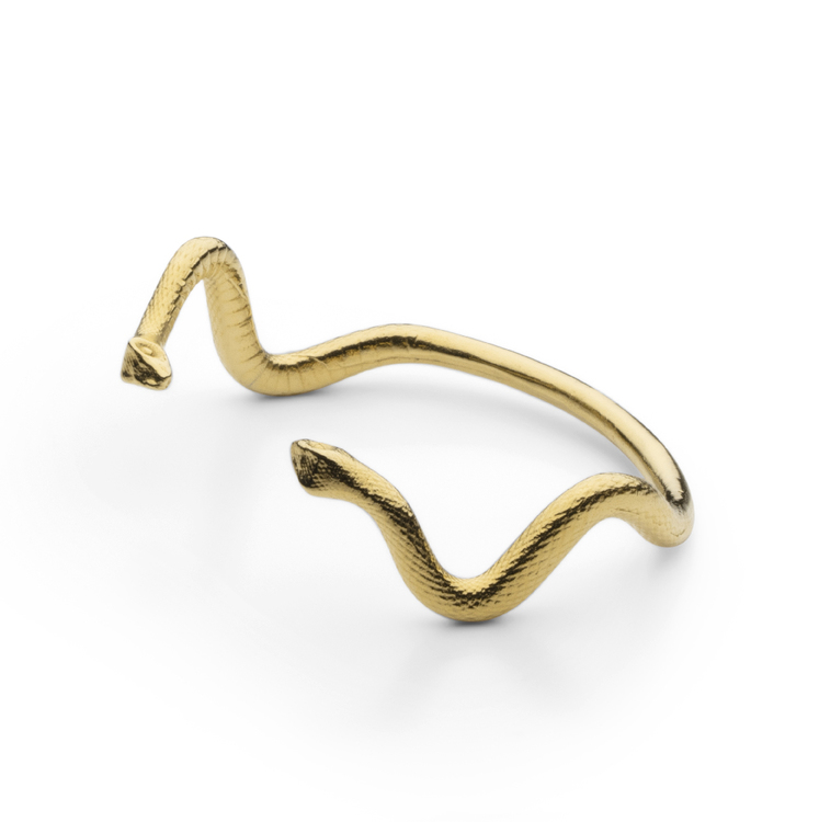Skultuna Snake Cuff armband gold plated