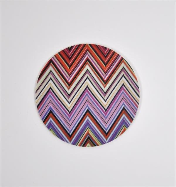 Mellow Design glasunderlägg Zig zag rosa