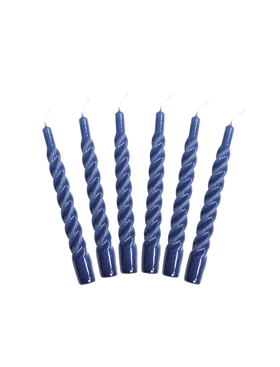 Candles with a Twist Dark blue