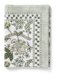 Chamois Floral Print duk Olive