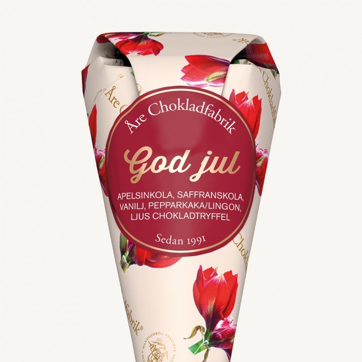 Åre Chokladfabrik strut "God Jul"