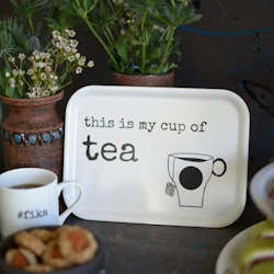 Erika Tubbin "Cup of tea" liten bricka