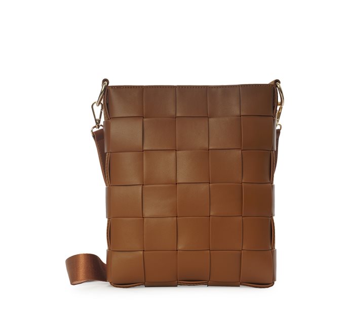 Ceannis Braided strap bag brown