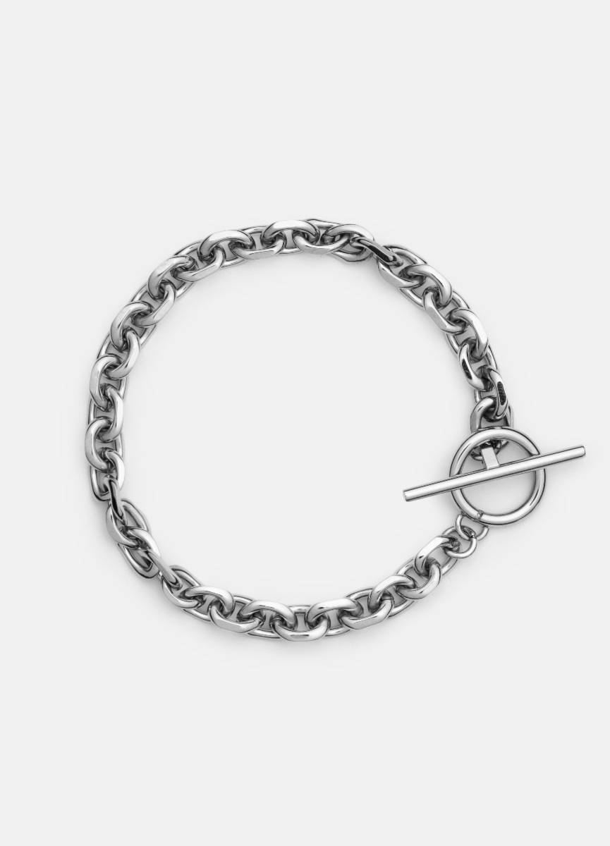 Skultuna Unité chain armband silver plated