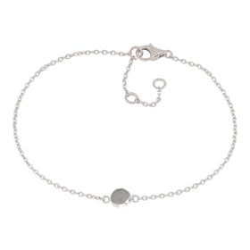 Nordahl Jewellery armband Sweets silver med grå månsten