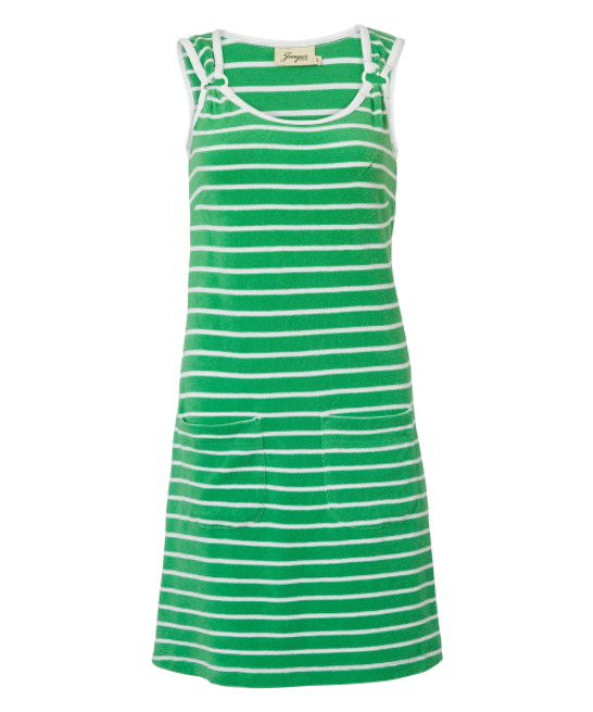 Jumperfabriken Deborah stripe dress green