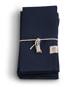 Lovely Linen Classic tygservett 4-pack dark blue