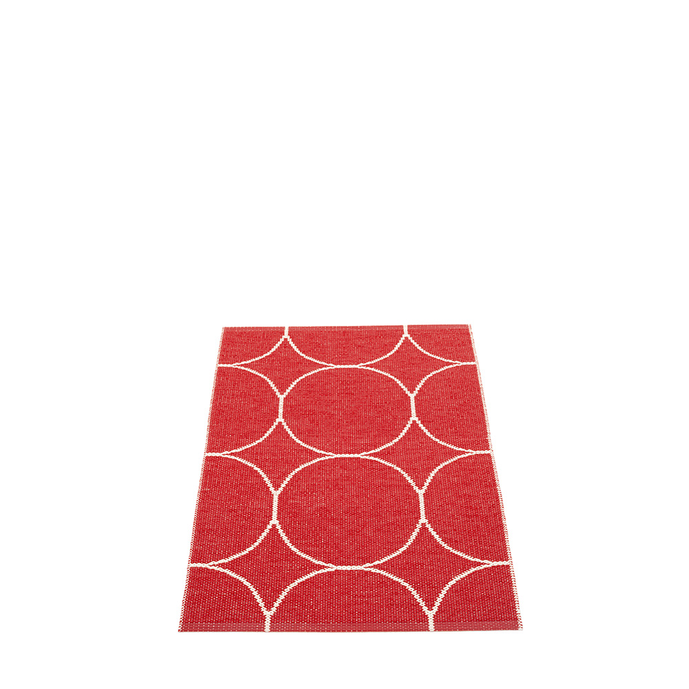 Pappelina matta Boo Red · Vanilla 70x100 cm
