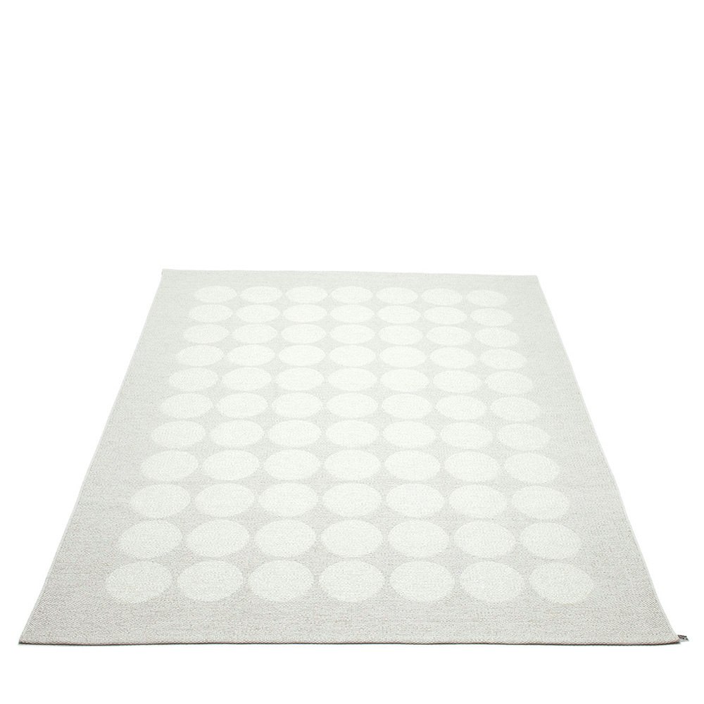 Pappelina matta Hugo White metallic · Fossil grey 180x260 cm