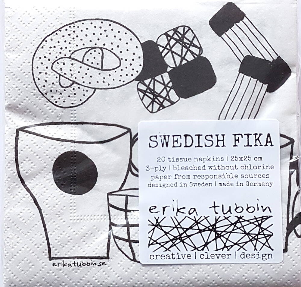 Erika Tubbin "Swedish fika" kaffeservett