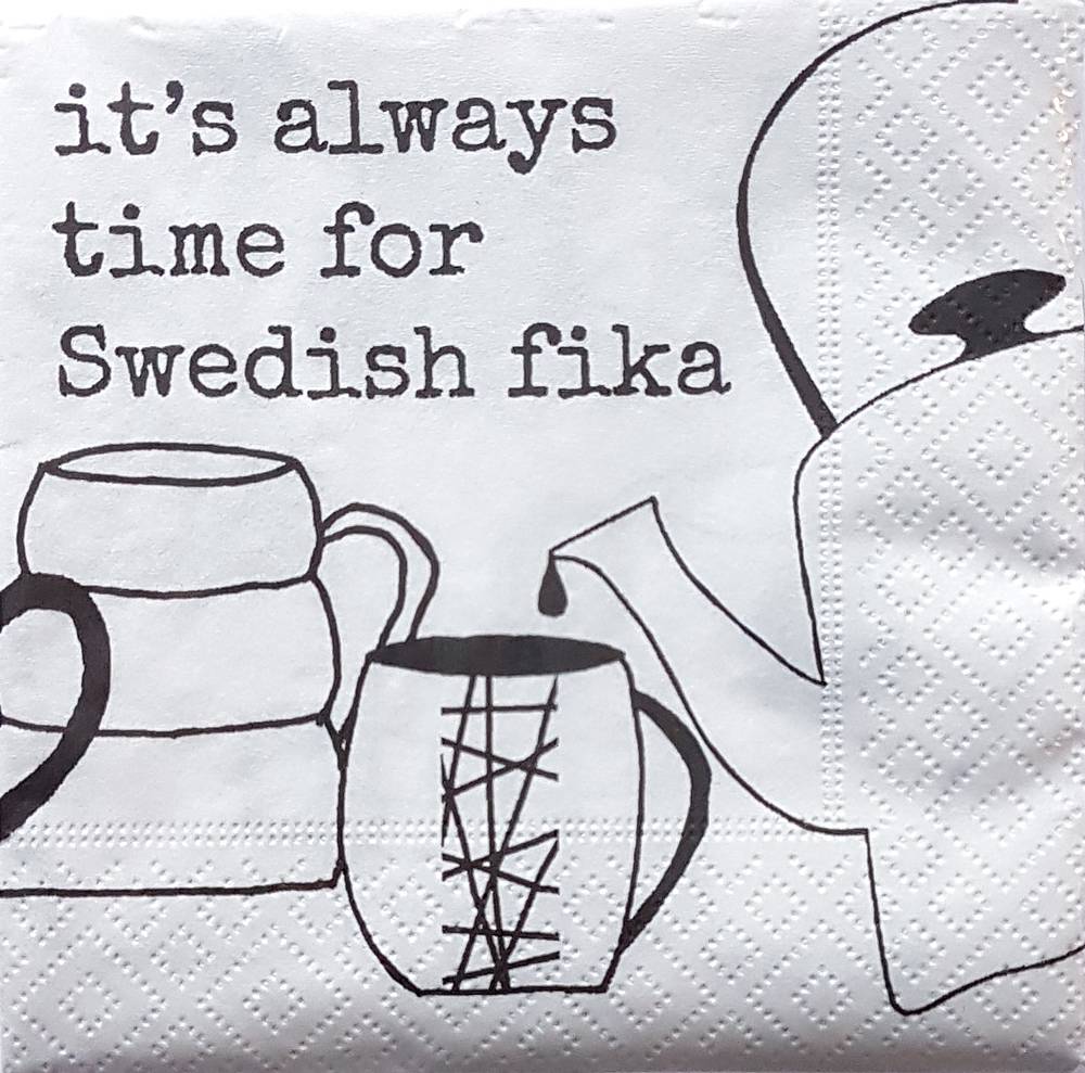 Erika Tubbin "Swedish fika" kaffeservett