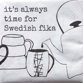 Erika Tubbin "Swedish fika" kaffeservett